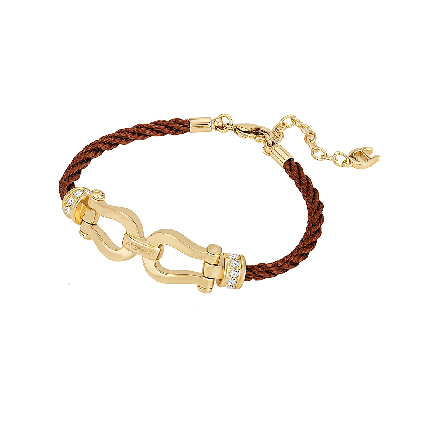 A-logo bracelet Gold-brown