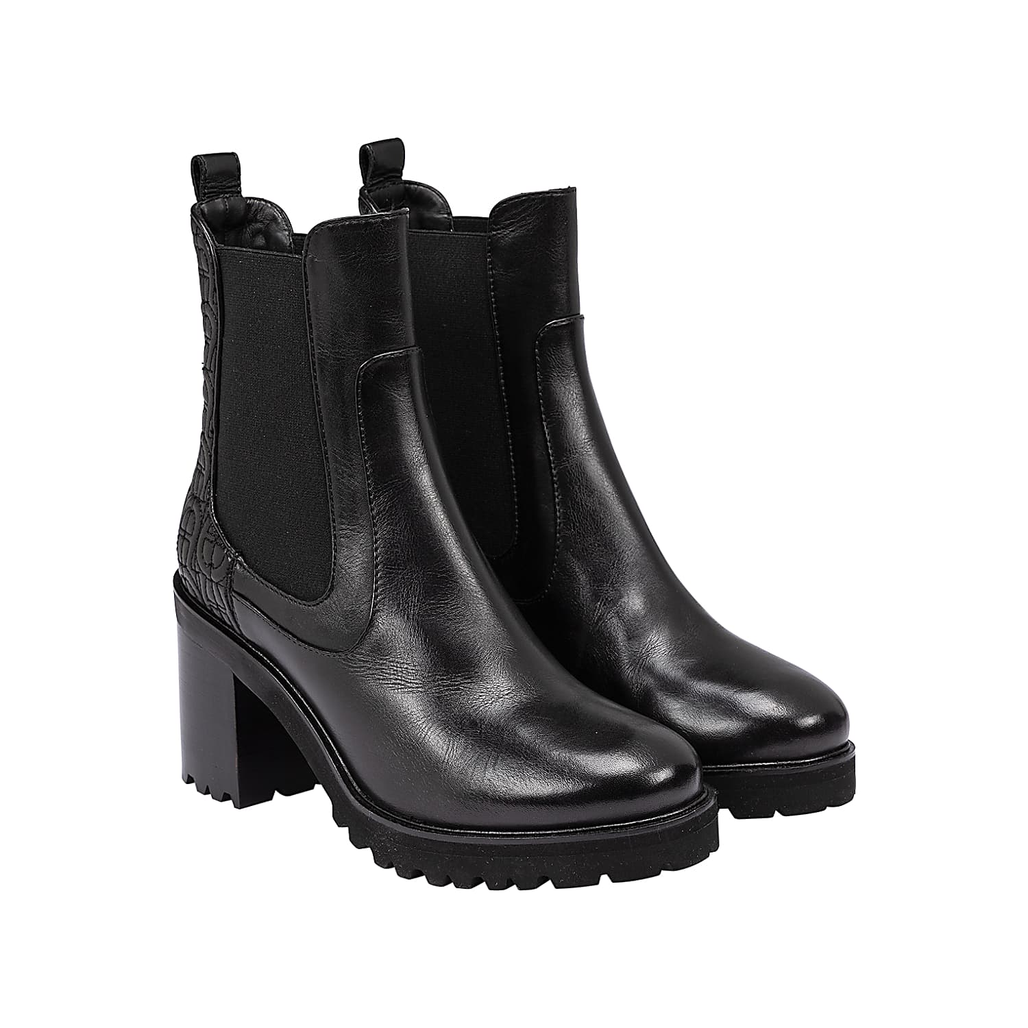 Amy Heel Logo Bootie