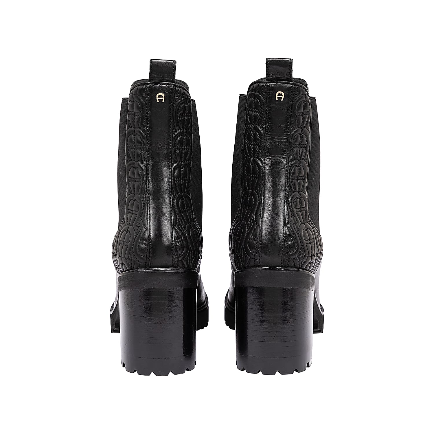 Amy Heel Logo Bootie