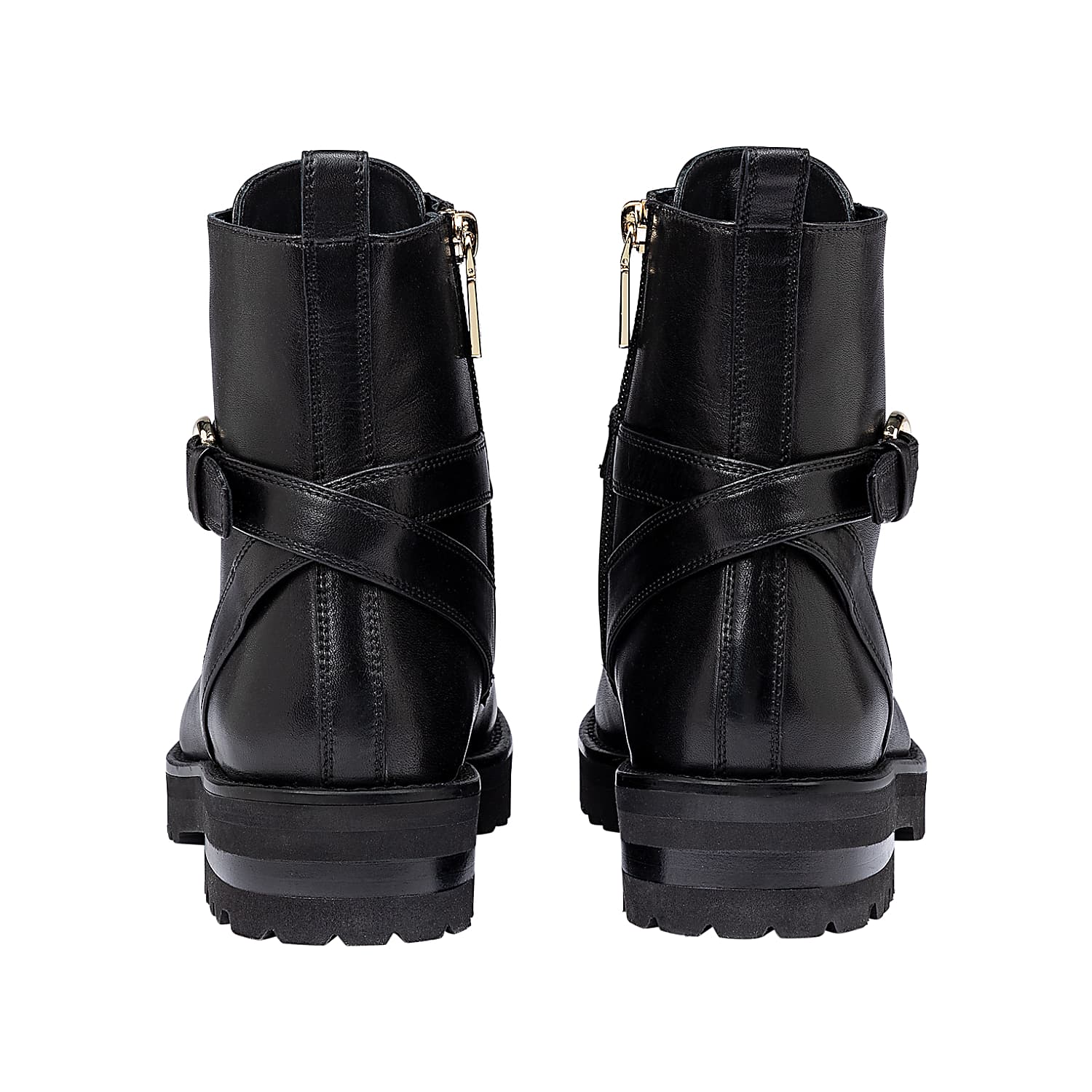 Ava boots with logo buckle