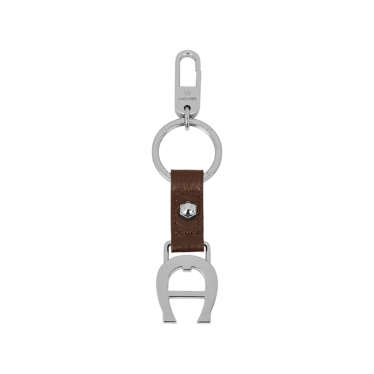 Keychain with Leather Tag