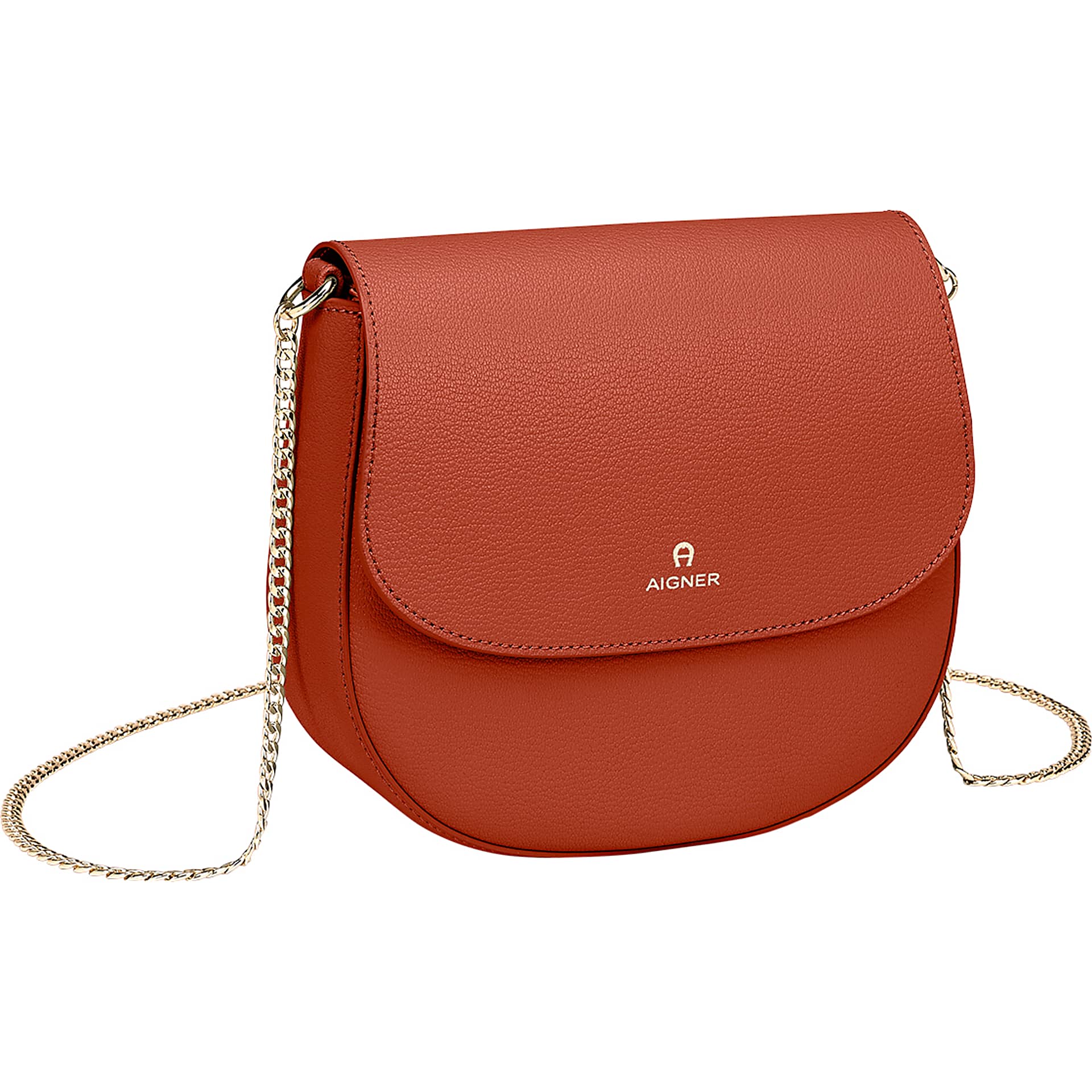 Ava shoulder bag S brick red - Bags - Women - AIGNER Club