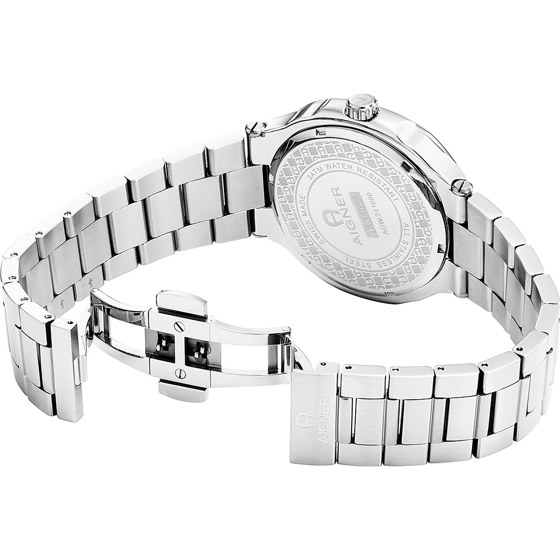 Herrenuhr Taviano Silber Silver Coloured - Uhren - Herren - Aigner