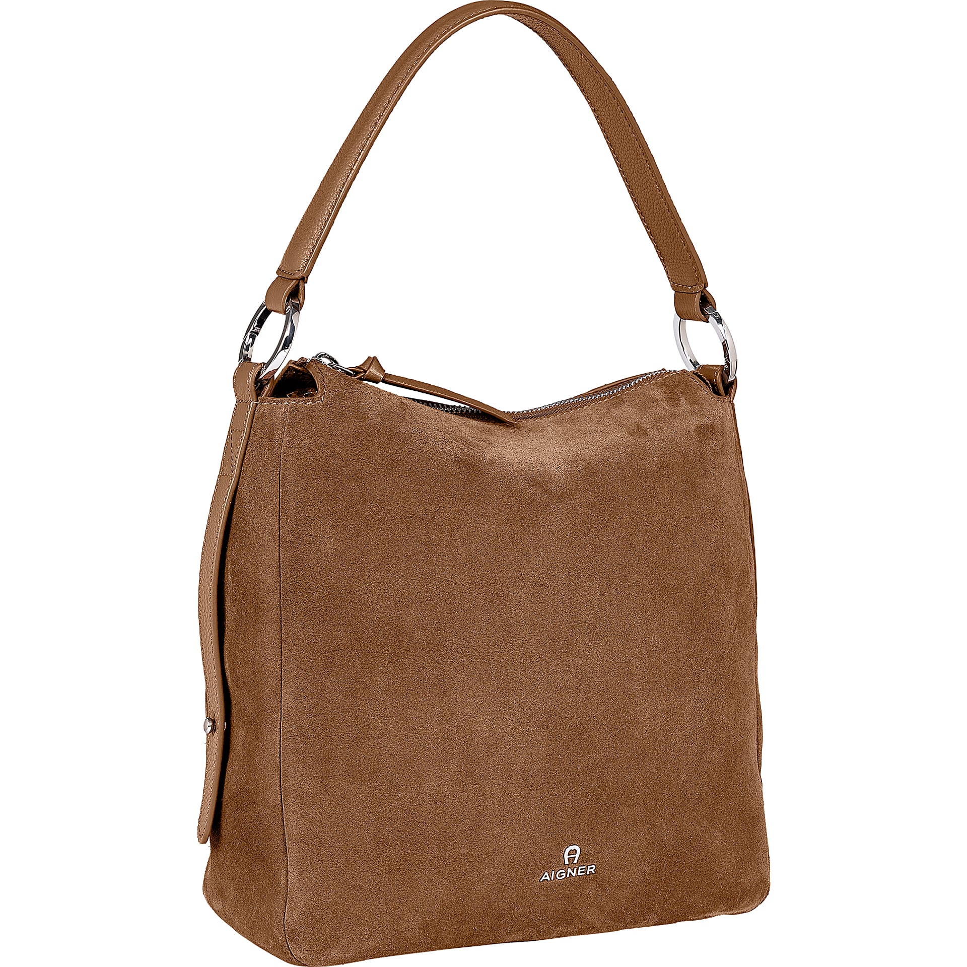 Serena Beuteltasche Velour S Demi Brown - Taschen - Damen - Aigner 