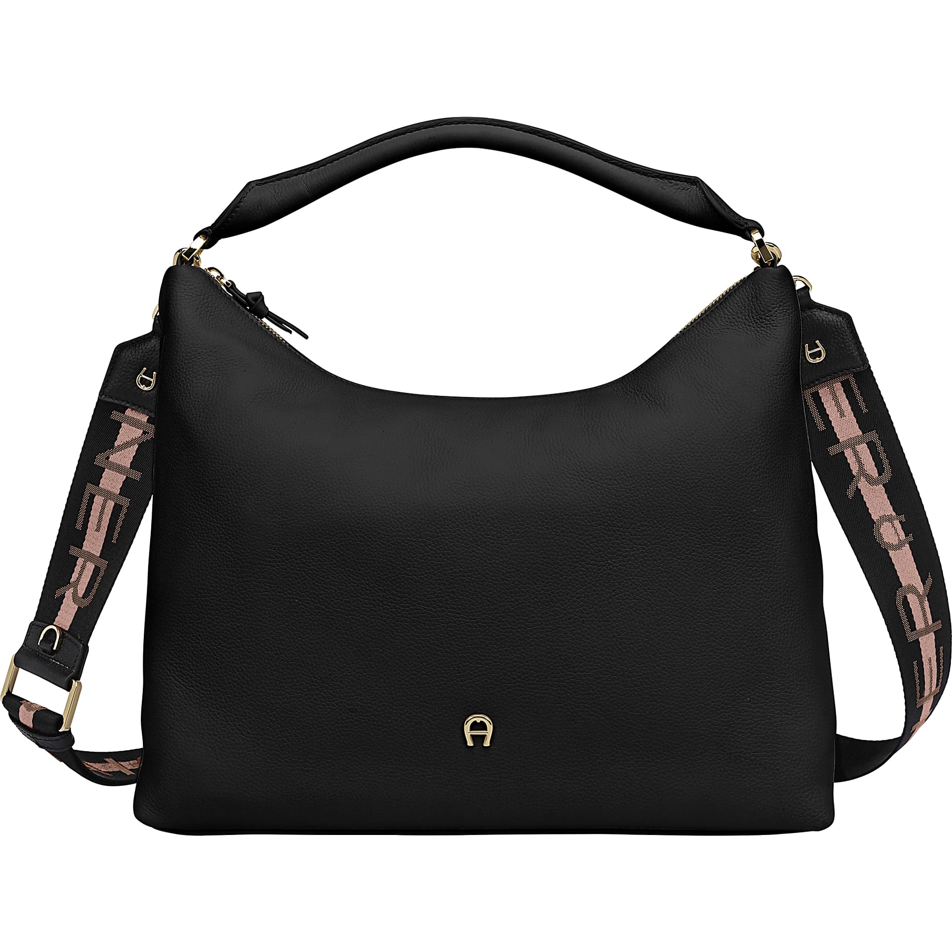 Zita Hobo Bag M black coloured - Bags - Women - Aigner