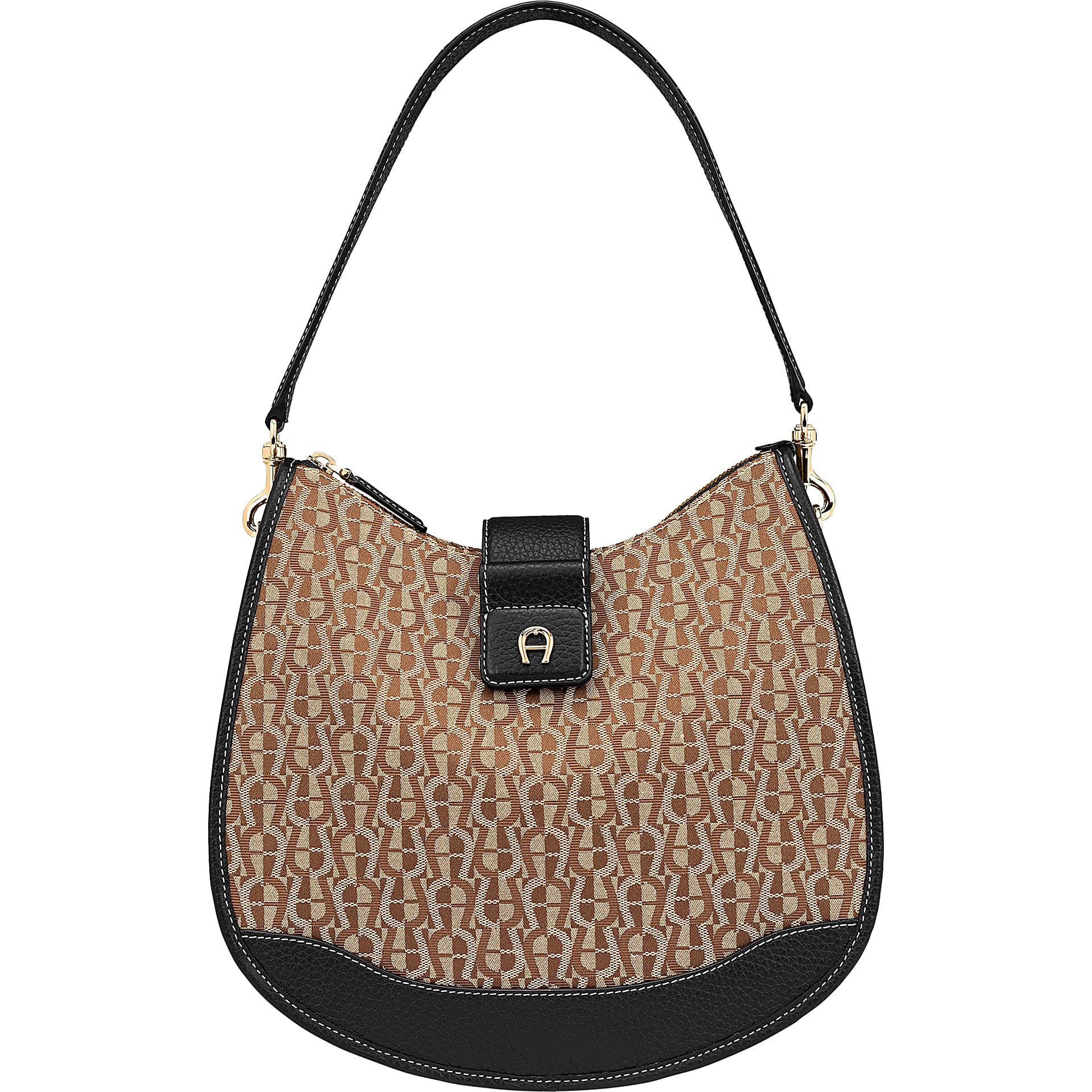 Emea Beuteltasche Logo M Cognac Brown - Taschen - Damen - Aigner