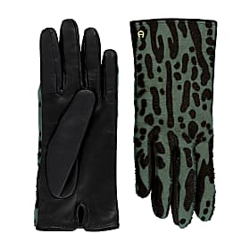 Ladies' leather gloves fur pattern