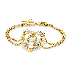 Bracelet with logo-heart pendant