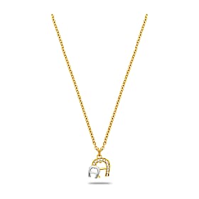 Necklace with double logo
