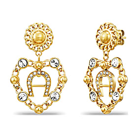 Earrings with logo-heart