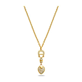 Necklace with logo pendant Photo