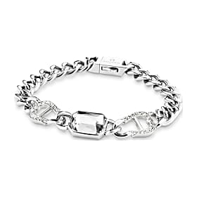 Wide bracelet with crystal pendant Photo