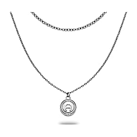 Necklace with logo pendant Photo