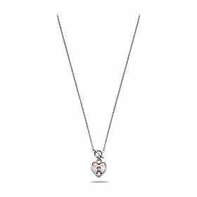 Necklace with stones and logo Photo