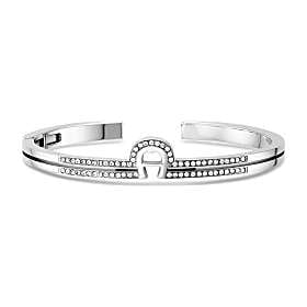 Bangle with logo and stones Photo