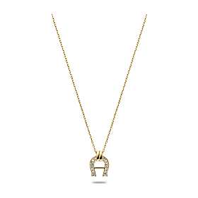 Necklace with logo pendant Photo