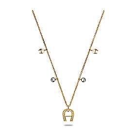 Necklace with logo pendant Photo