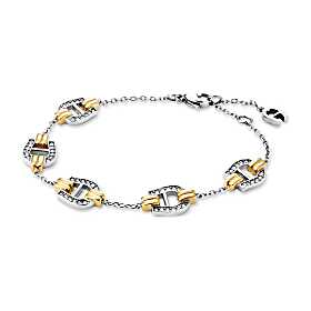Bracelet with logo pendants Photo