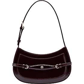 ヴィンテージ】AIGNER アイグナー 高級ダレスバッグ バーガンディ鍵付