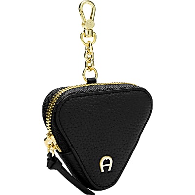 Fashion Triangle Coin Purse Keychain black - Leather Accessories - Women -  Aigner