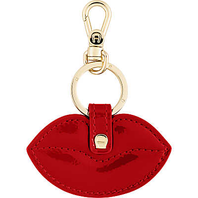 【AIGNER】FASHION Keyrings leather Heart A-Logo／キーリング FASHION KEYRING