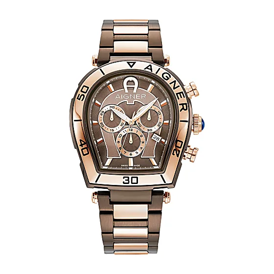 Mens watch Trapani rose gold-brown Photo