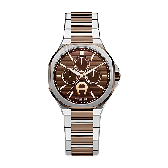 Mens watch Fermo silver brown Photo