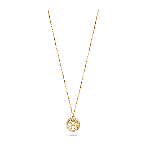 Necklace with logo pendant Photo