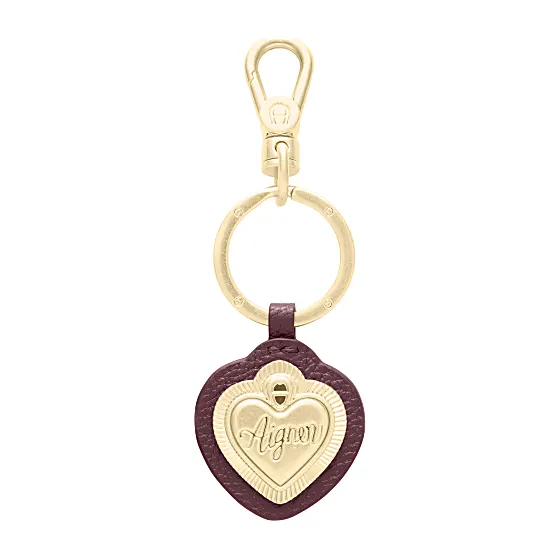 Keychain Leather Heart Photo
