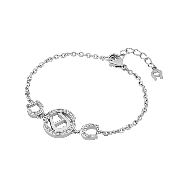 Bracelet with A Logo and Horseshoes Silver silver coloured Jewelry Women Aigner