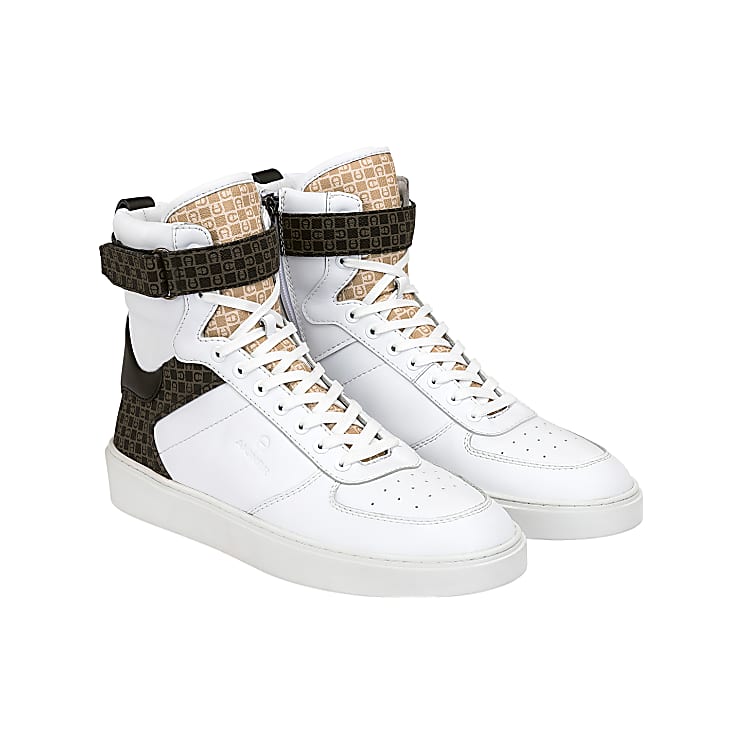 Stani Sneaker Hightop Dadino white - Shoes - Men - AIGNER Club
