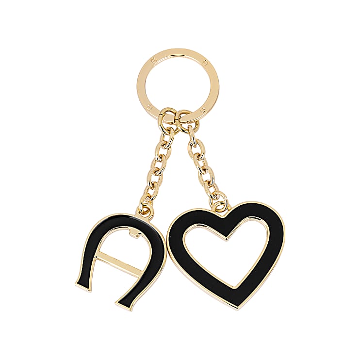 Keychain heart and logo black Keychains Key Cases Women Aigner