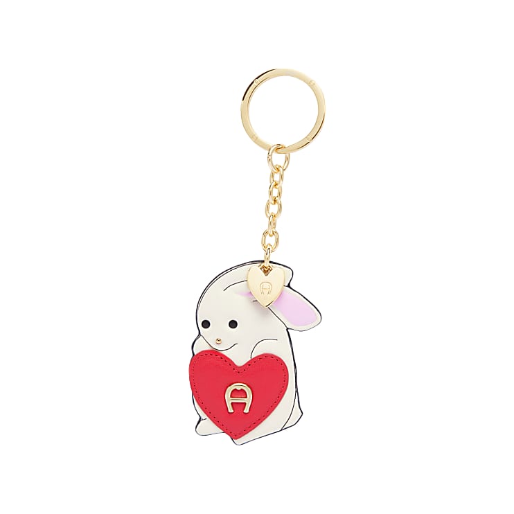 Lunar New Year - keychain rabbit with heart cotton white - Keychains & Key  Cases - Women - AIGNER Club