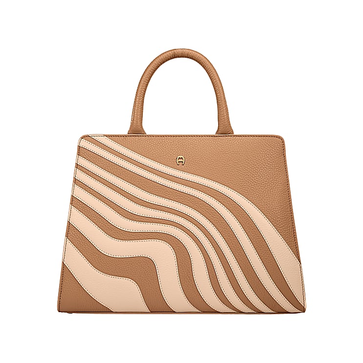RHEI top handle bag in hand-sanded nubuck leather | TSATSAS
