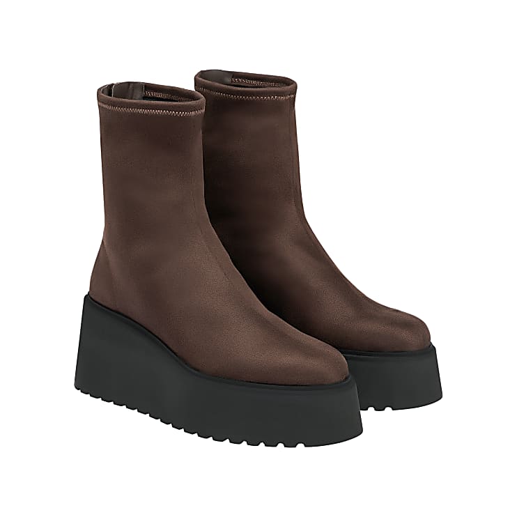 Suede platform booties sale
