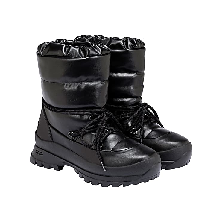 Black lace up snow boots new arrivals