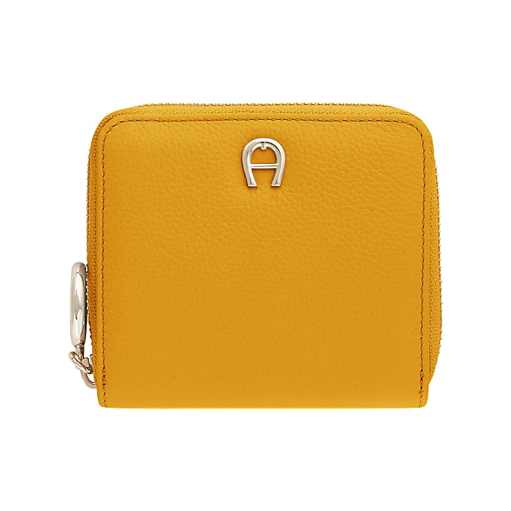 Mustard yellow wallets cheap