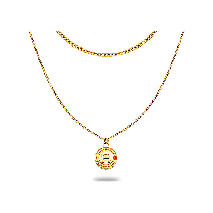 Necklace with logo pendant gold coloured Jewelry Women Aigner