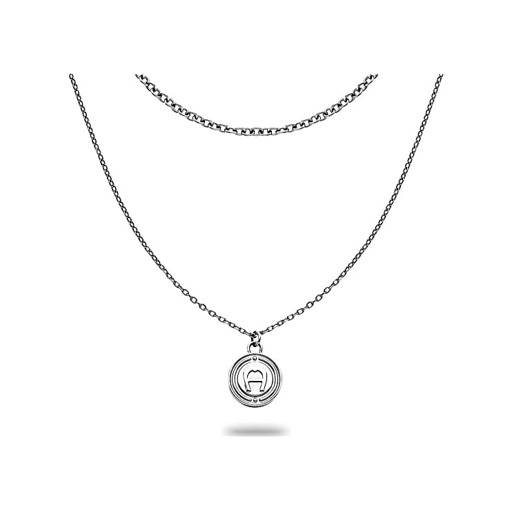 Necklace with logo pendant silver coloured Jewelry Women Aigner