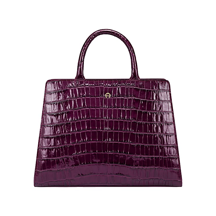 Cybill Coccodrillo handbag M plum Bags Women Aigner