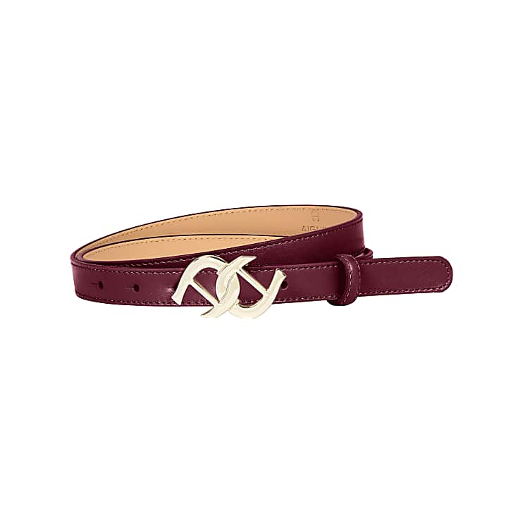 Logo belt 2 cm burgundy Belts Women Aigner