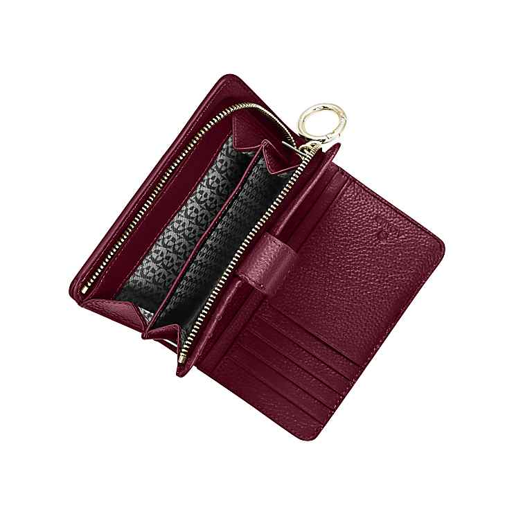 Burgundy womens wallet shop