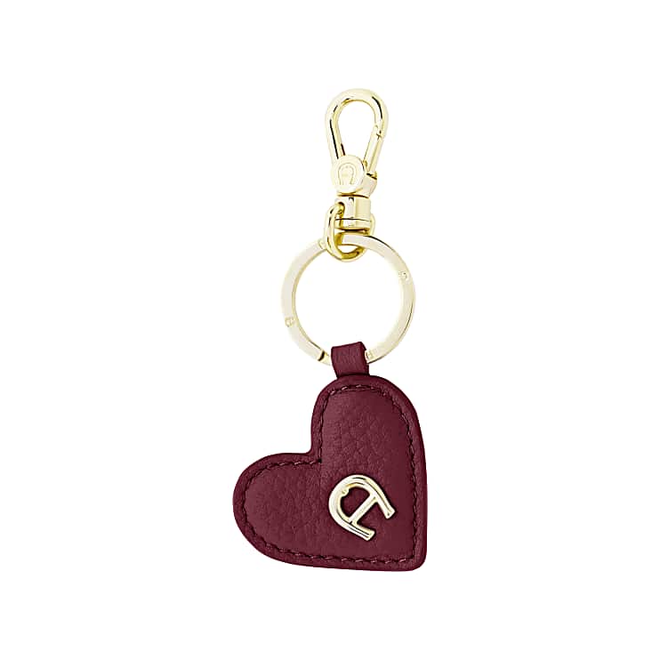Heart Keychain burgundy Keychains Key Cases Women Aigner