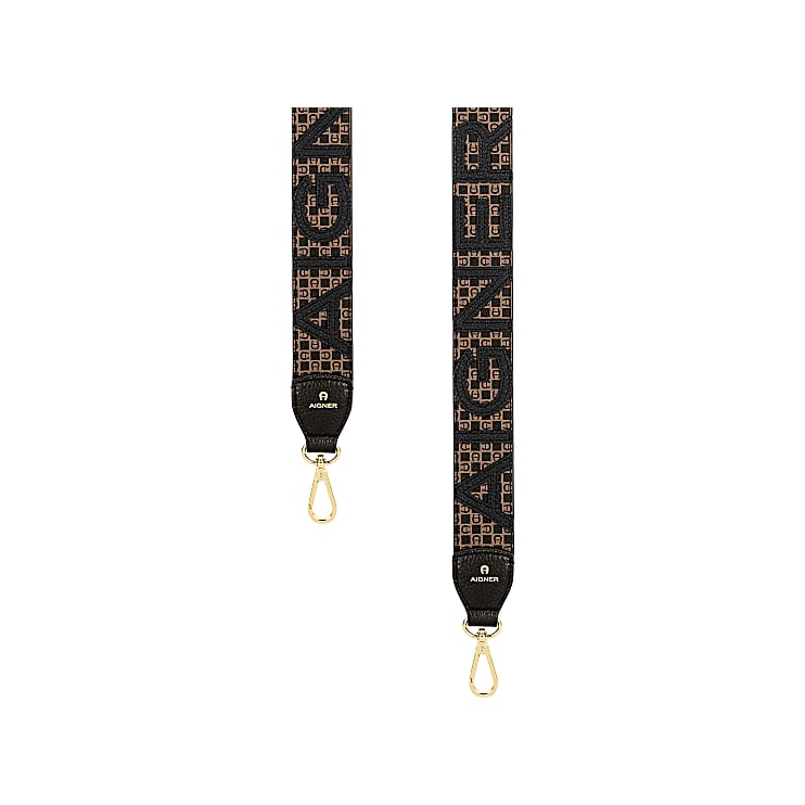 Logo Shoulder Strap Dadino dadino brown Leather Accessories Women Aigner