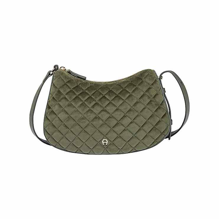 Raffaela Velvet crossbody bag S nature green Bags Women Aigner