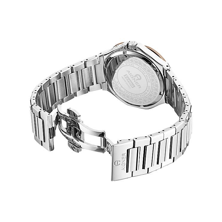 Herrenuhr Fermo silber Cosmic Blue Uhren Herren Aigner