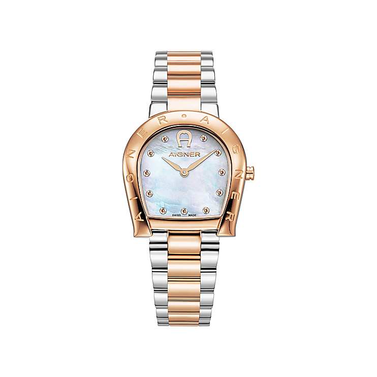 Ladies watch Ravenna Due rose gold silver multicolour Watches Women Aigner