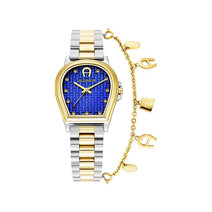 Ladies watch Alba gold silver cosmic blue Watches Women Aigner