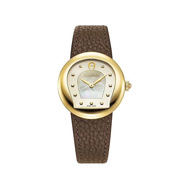 Ladies watch Biella gold coal brown Watches Women Aigner