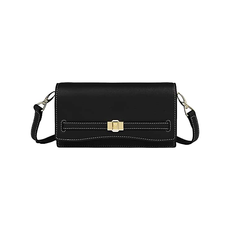 Farah Wallet on Chain Black Lederaccessoires Damen Aigner